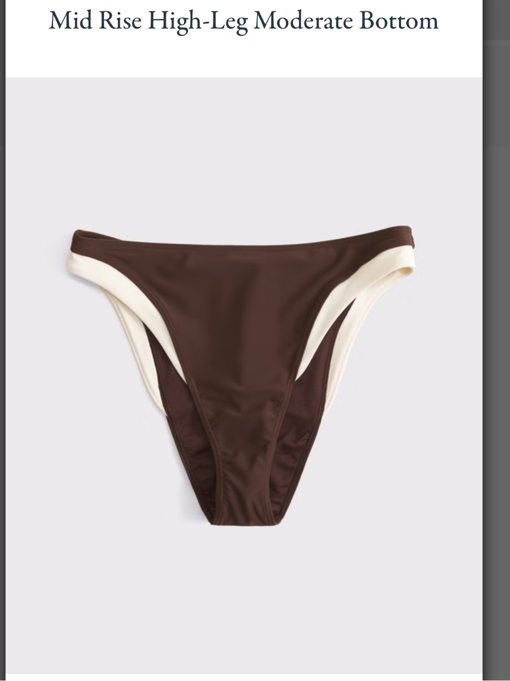 Two-Tone Underwire Bra in Brown and Cream - Picture 2 of 6